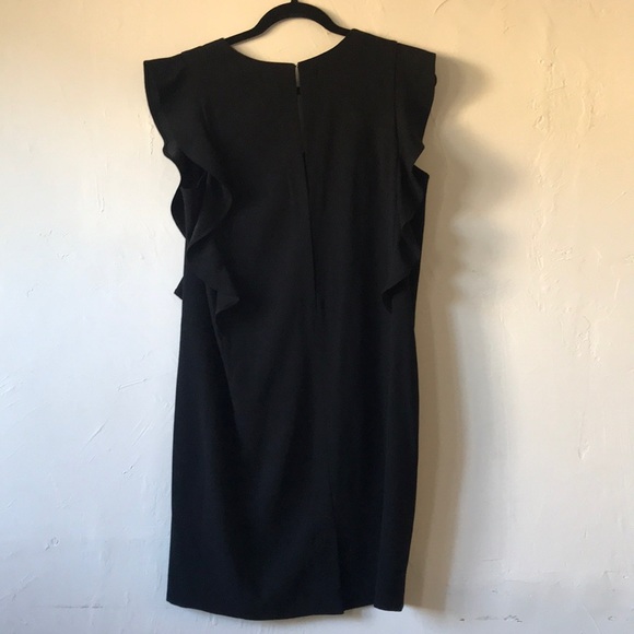 Chelsea28 ruffle sleeve little black dress small - Picture 6 of 6